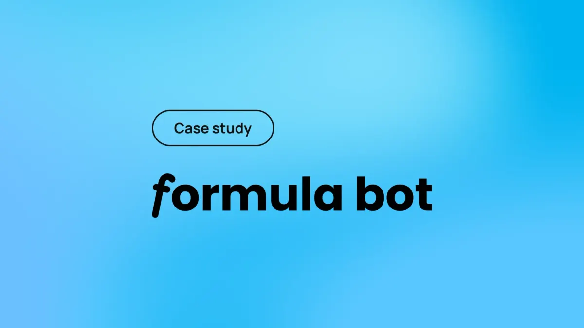 Formula Bot : 비개발자 애널리스트가 주말에 Bubble + GPT API로 